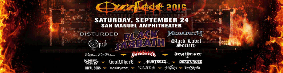 Ozzfest: Black Sabbath, Disturbed, Megadeth & Opeth