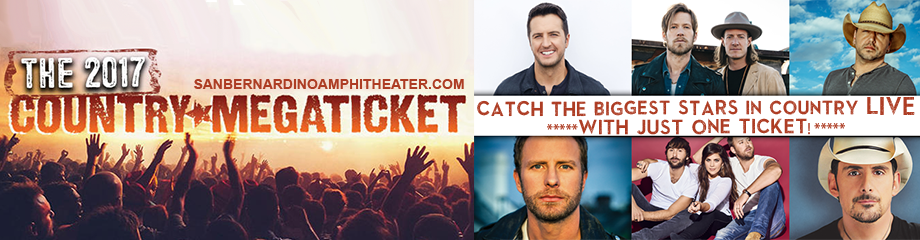 2017 Country Megaticket Tickets (Includes All Performances at Honda Center & Glen Helen Amphitheater)